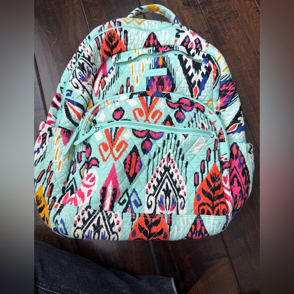 Vera Bradley Pueblo Backpack Laptop Bag Size XL Full Size and Mini Purse Set - Picture 4 of 12
